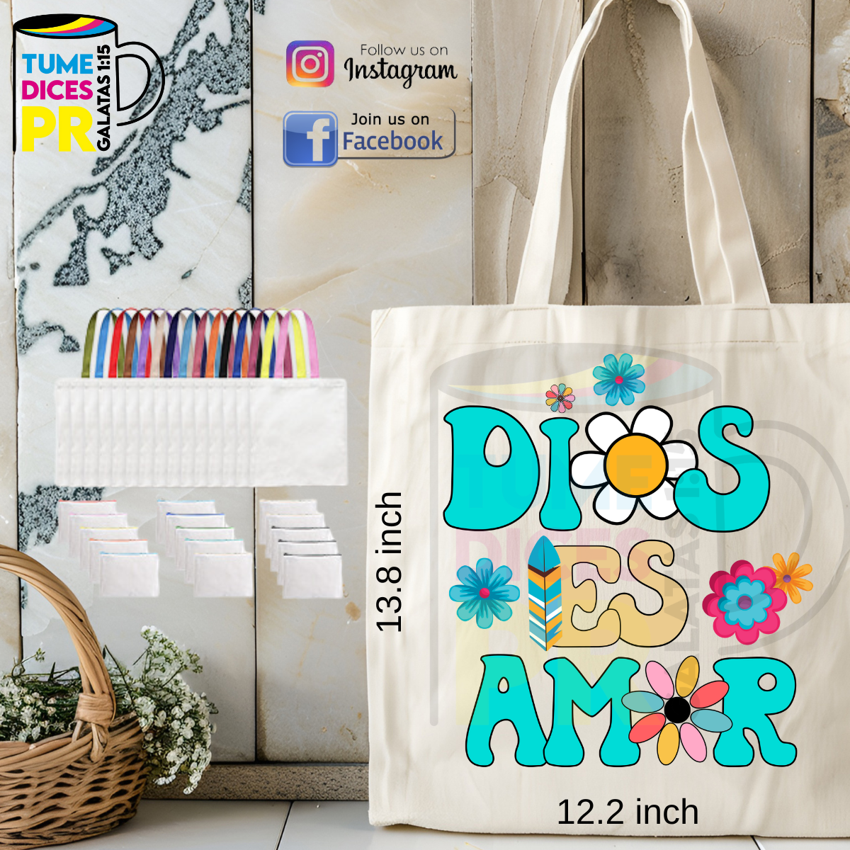 Tote Bags MENSAJES CRISTIANOS