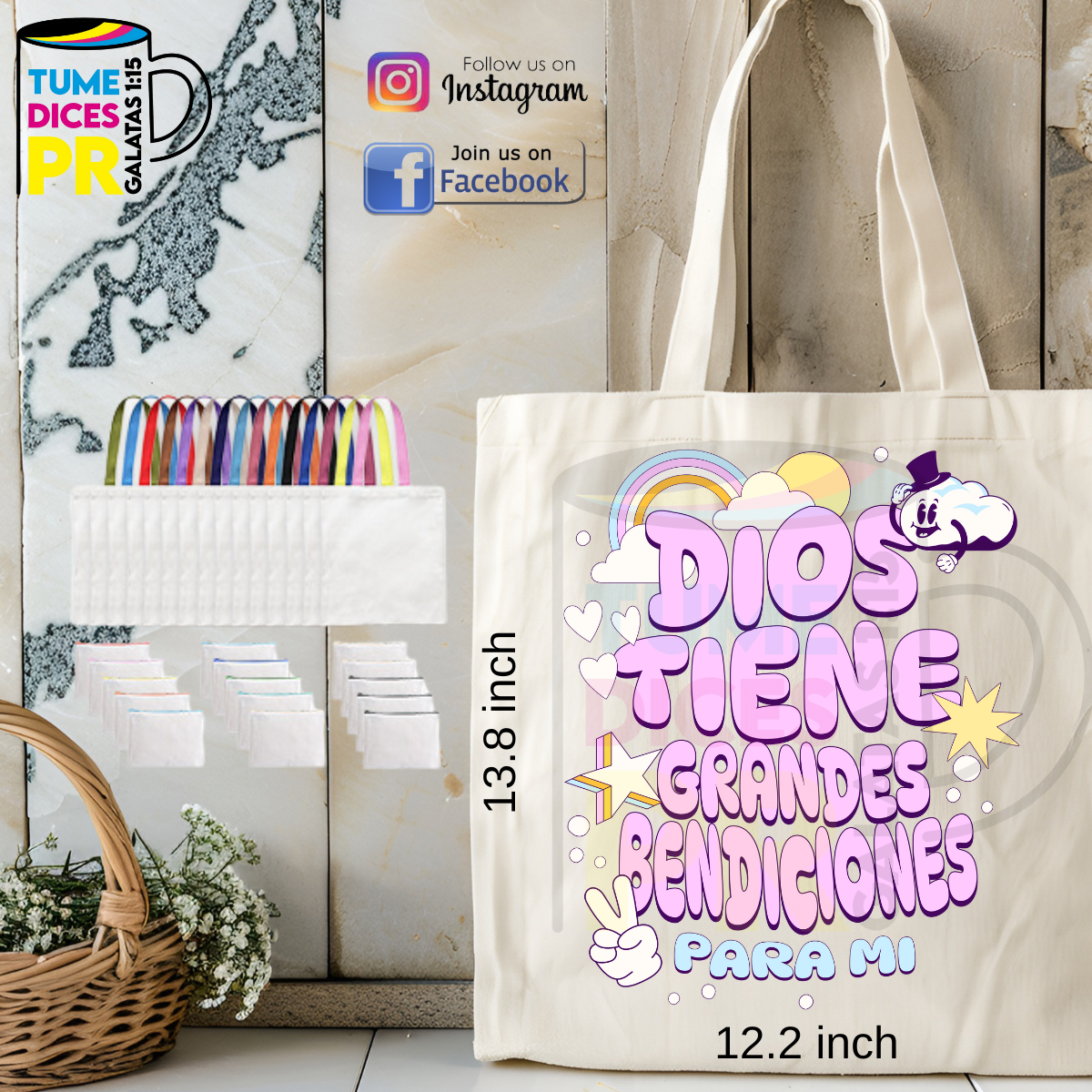 Tote Bags MENSAJES CRISTIANOS