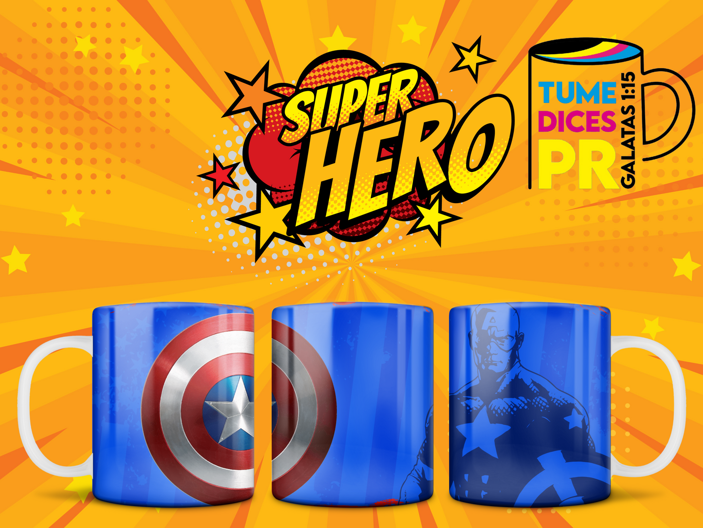 Taza SUPER HEROES 2