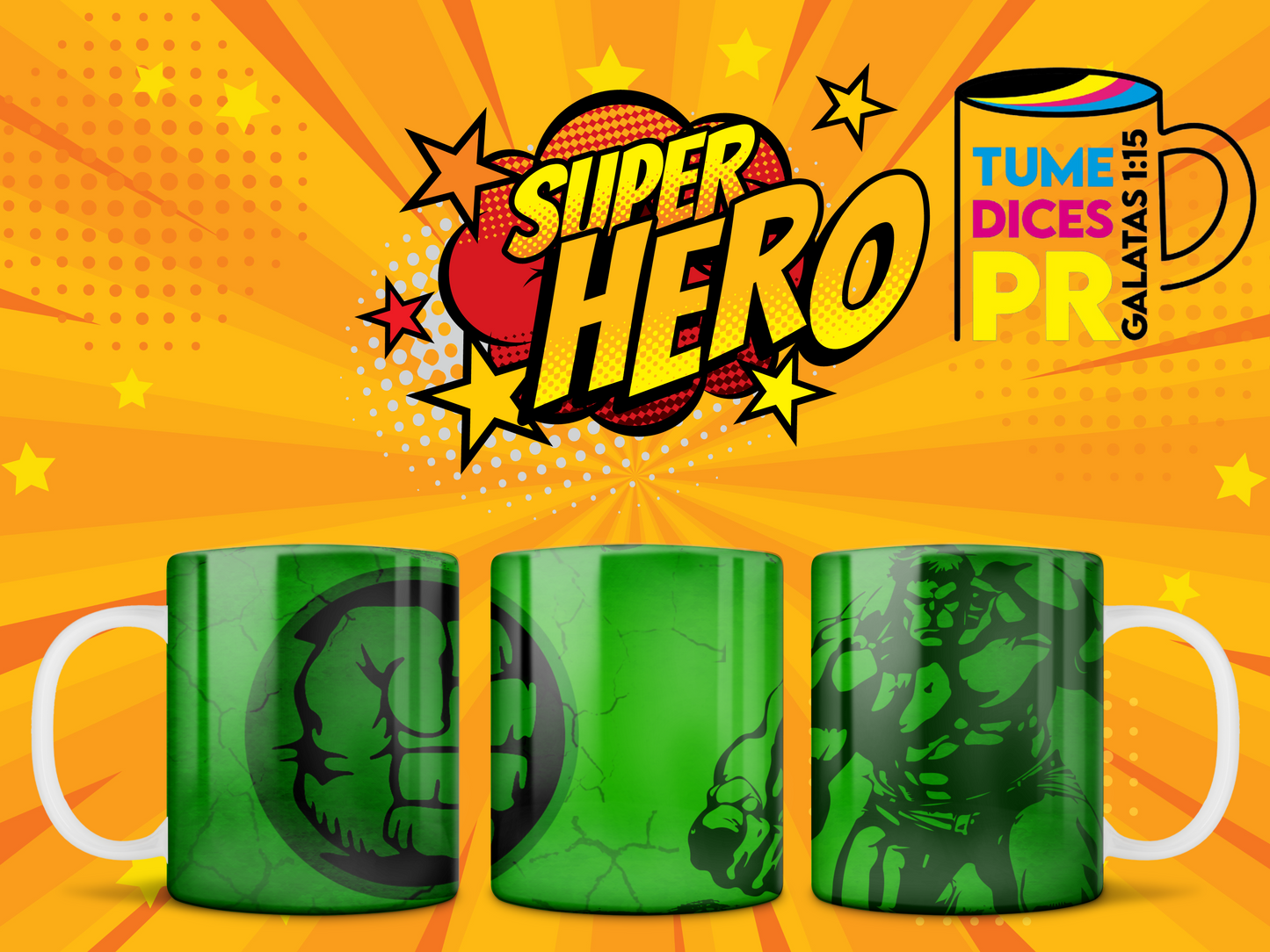 Taza SUPER HEROES 2