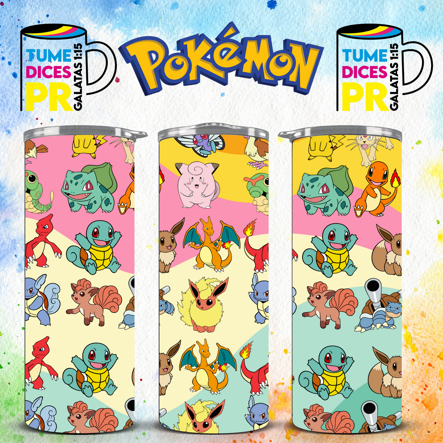 POKEMON Skinny Tumbler