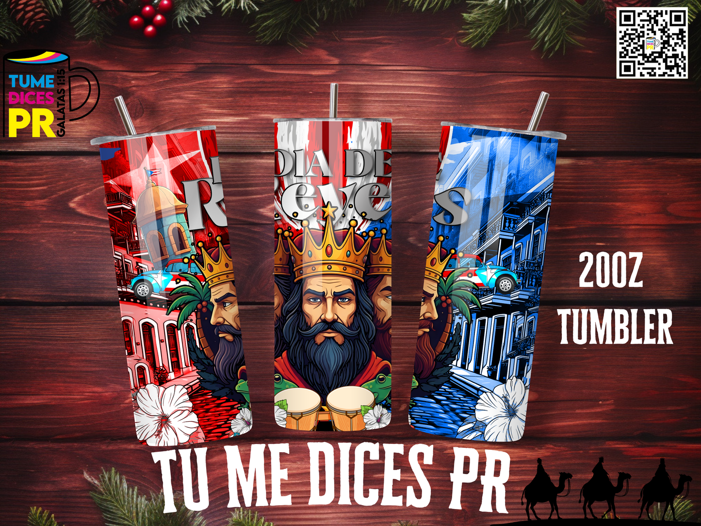 REYES MAGOS Skinny Tumbler