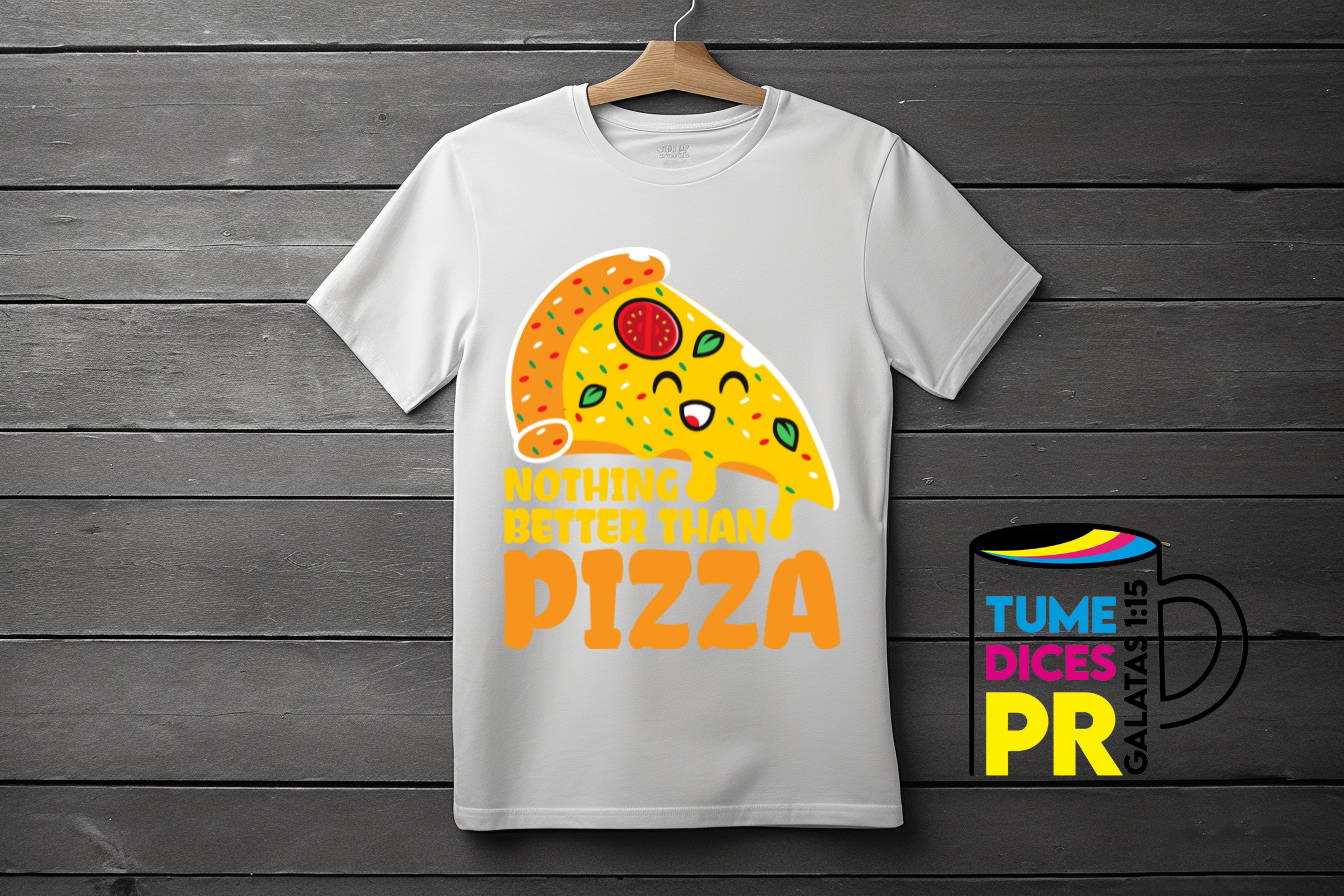 Camiseta NADA MEJOR QUE LA PIZZA